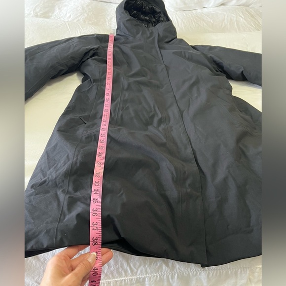 ArcTeryx | Women's SZ XL | Black Centrale Parka Down | Long Length Hooded | NWOT - Picture 2 of 14